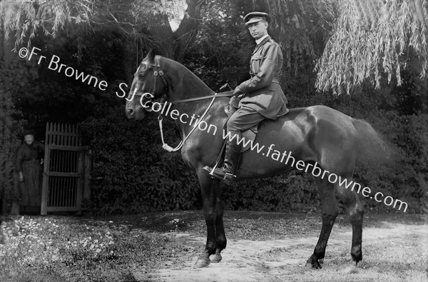 SELF ON HORSEBACK AS ARMY CHAPLAIN